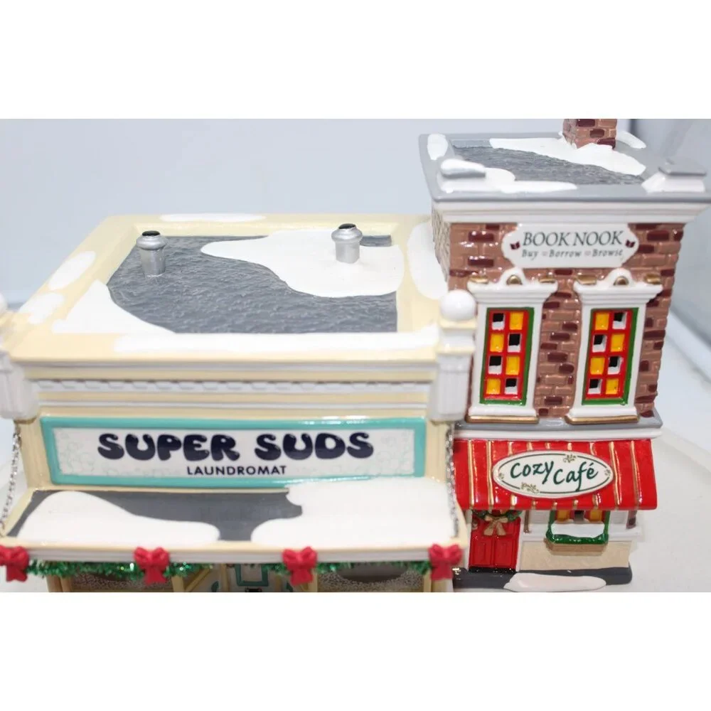 Dept 56 Snow Village - Super Suds Laundromat